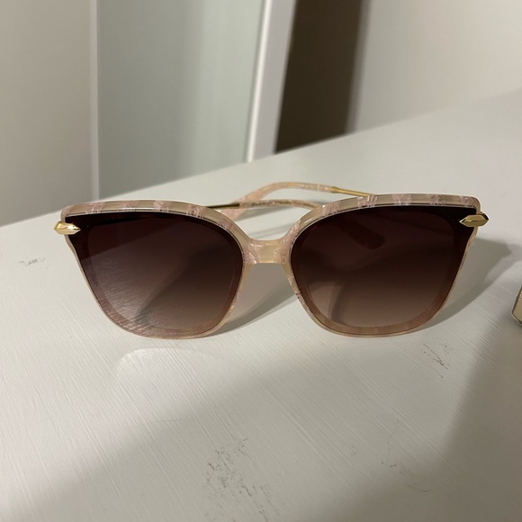 Krewe Dede Nylon Plaid 18k Sunglasses - Picture 4 of 6